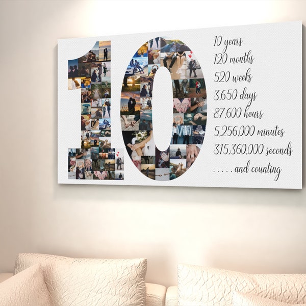 Geschenk Zum 10. Hochzeitstag Für Freunde 10. hochzeitstag - Etsy.de