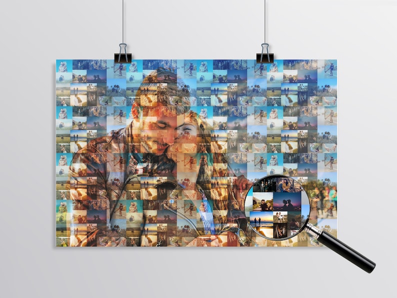 Couple Photo Collage, Personalized Photo Collage, Couple Photo Ideas ...