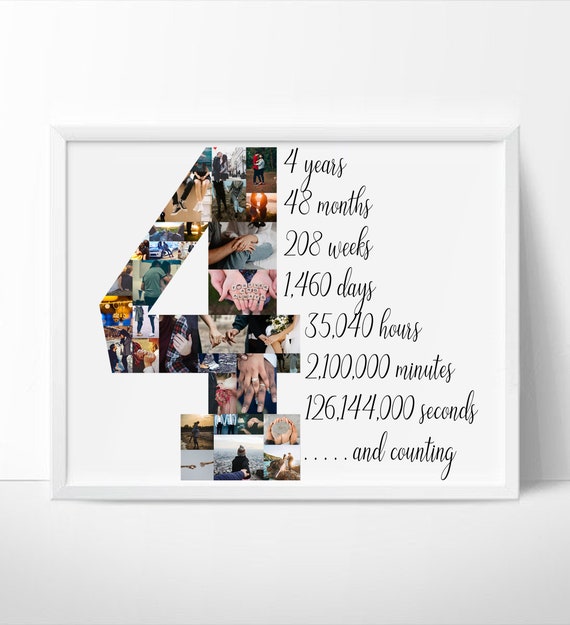 4 Year Anniversary Gift for Husband 4 Year Anniversary Gift for