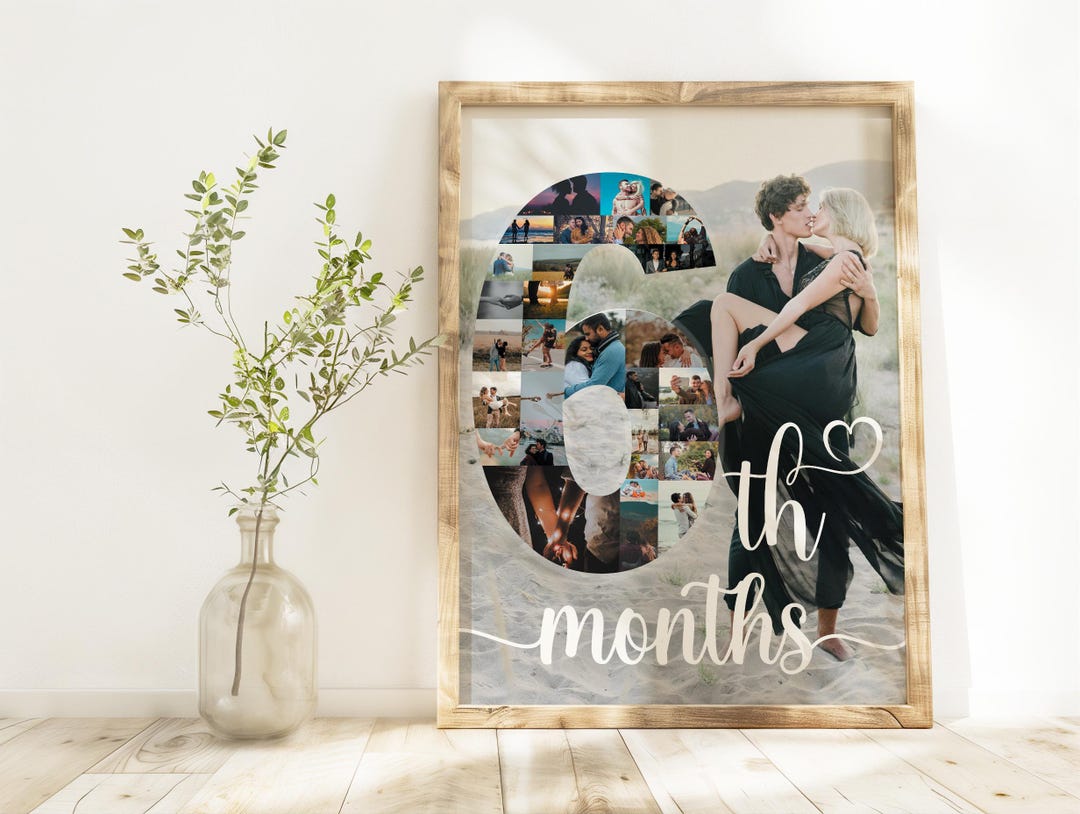 Personalized Six Month Anniversary Gift for Boyfriend, 6 Months ...