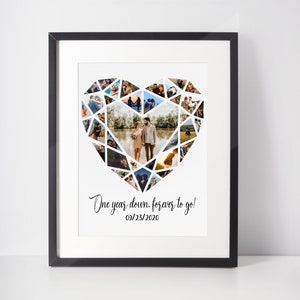 Custom Heart Photo collage, Photo Collage Gift, Family Photo Collage, Dad Photo Collage, Custom Photo Gift, Personalized Gift for Boyfriend