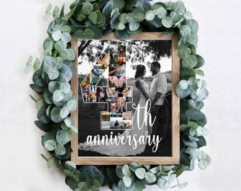 Custom 4th Anniversary Gifts, 4 Year Anniversary, Personalize Wedding Anniversary, Anniversary Present for Wife, Anniversary Husband Gift