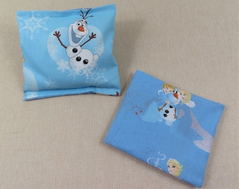 Lavender Spelled Grain Pillow Snowman Princess Reversible Cover Massage Pillow Scented Pillow Handmade