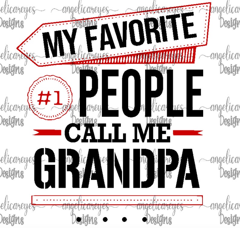 Download My Favorite People Call Me Grandpa Fathers Day SVG File | Etsy