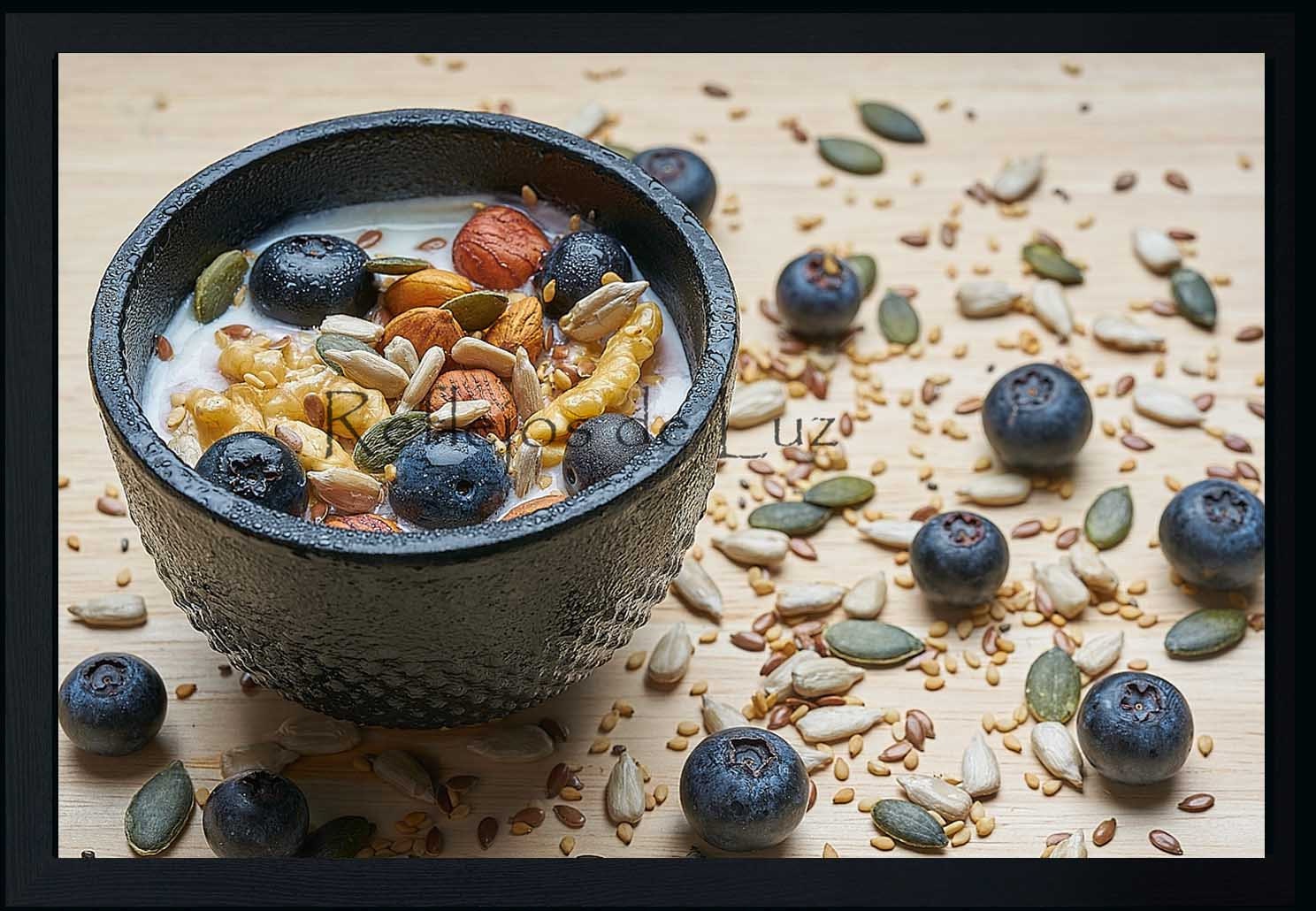 Yogurt with Nuts Photography Downloadable Photo of Bowl with Etsy