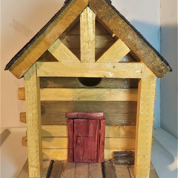 Rustic Birdhouse Etsy