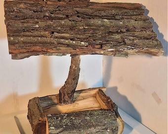 Hand Crafted All Natural Wood Bird Feeder - Backyard Bird Watching