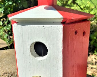 Circus Tent Propeller Birdhouse - Hand Crafted Quality Birdhouses- Unique, Fun, Quirky