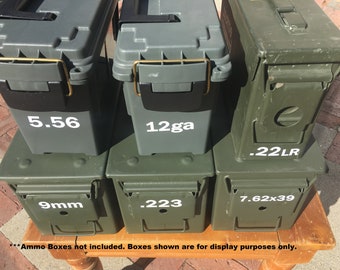 2-Pack 10MM Ammo Can Decals - Red Vinyl Ammunition Labels For Ammo Boxes | Wrapped In Ink