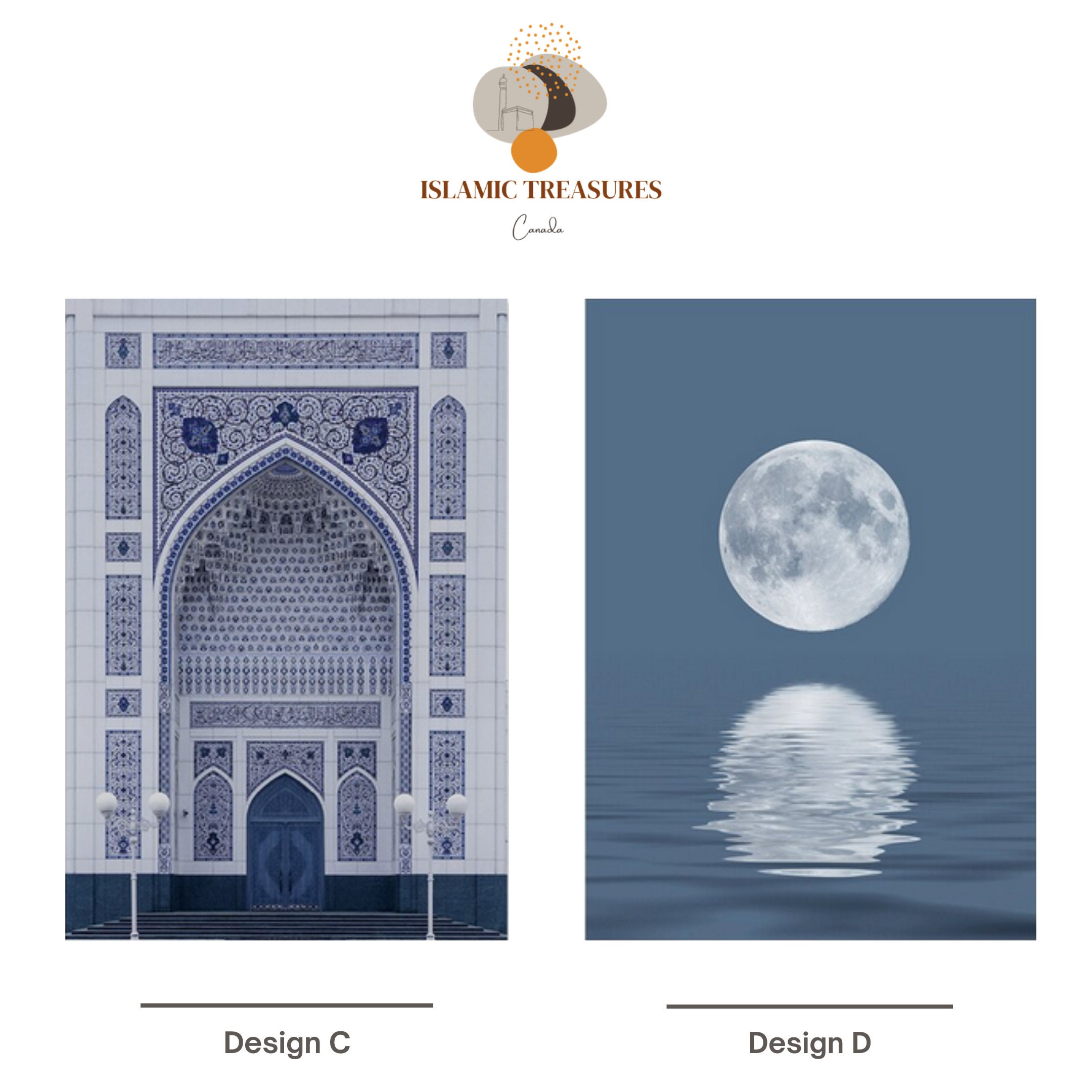 Al-aqsa Mosque Ayatul Kursi Blue Theme Islamic Wall Art - Etsy Canada