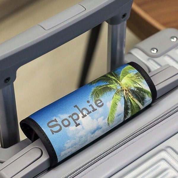 Custom Photo Luggage Handle Wrap, Your Name Here Luggage Handle Wrap