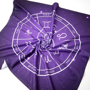 Imprimez votre propre nappe de tarot, nappe de tarot personnalisée, nappe d'autel personnalisée, 22 x 22 po.