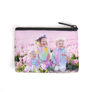 Custom Coin Purse with Photo, Personalized Photo Coin Purse image 1