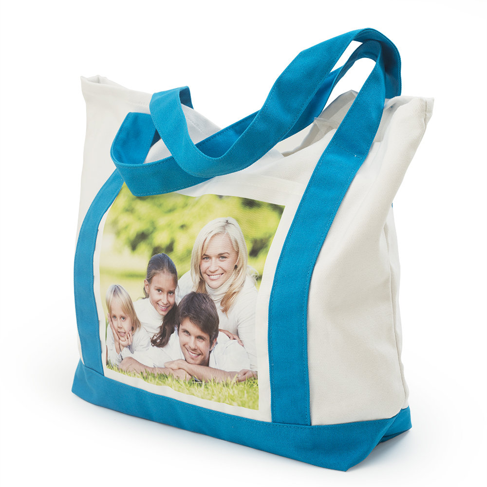 Custom Large Canvas Tote Bag Your Own Photo Canvas Tote Bag Etsy