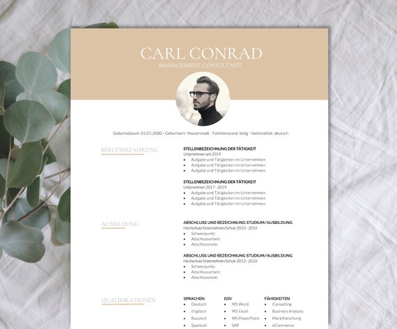 Application Template English: Cover Page Cover Letter and - Etsy