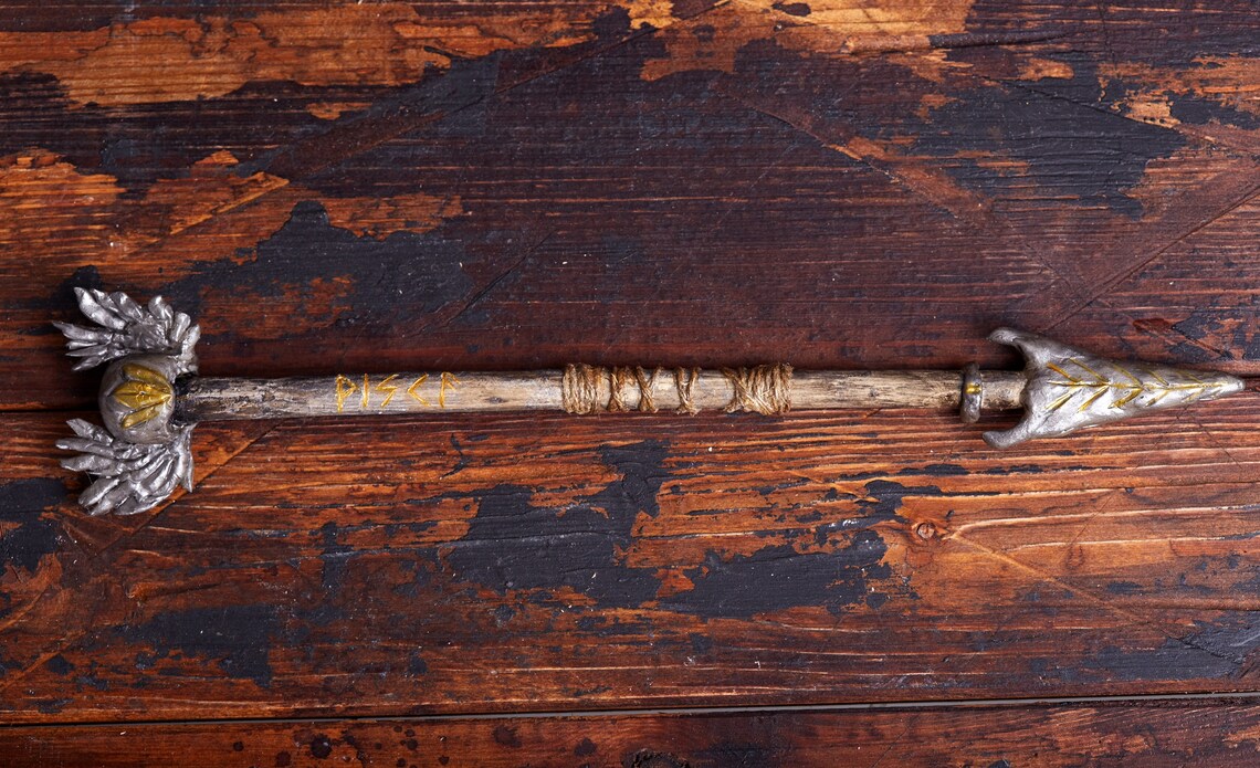 Magic wand Viking or Valkyrie custom wooden wand witchcraft Etsy