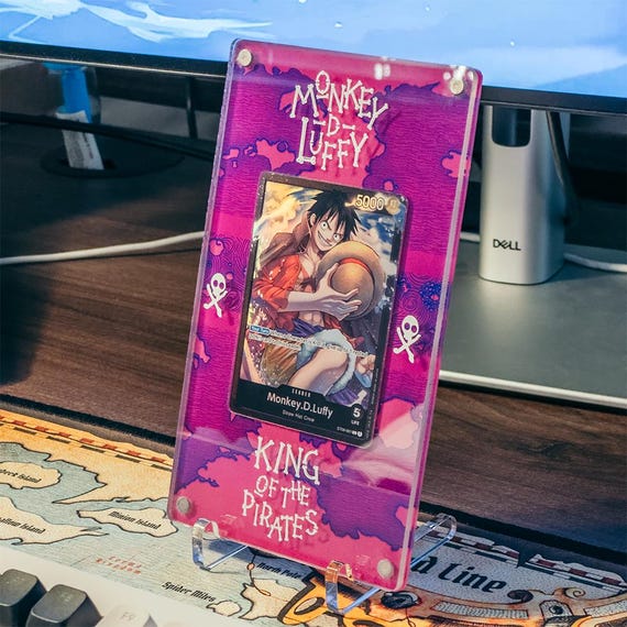 One Piece Moneky D Luffy Card Display, Art Display Case for OPTCG - Etsy