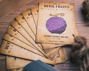 Jeu de 10 cartes DON Fruits du diable personnalisées, OPTCG, lot de 10 cartes, JCC fruits du diable, cartes à collectionner, cartes Don, cadeau anime, cartes une pièce, FanArt