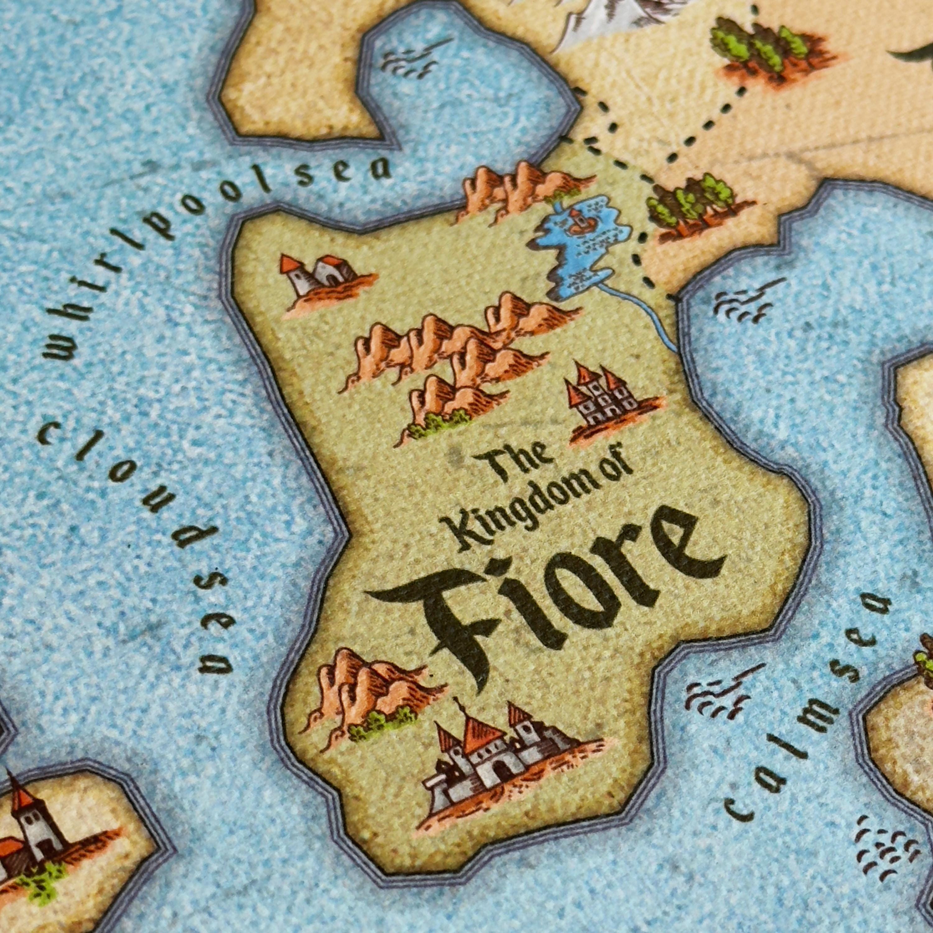 Anime Fairy Tail World Map: Canvas Scroll, Fanart Wall Art - Etsy Israel, image size:3000x3000