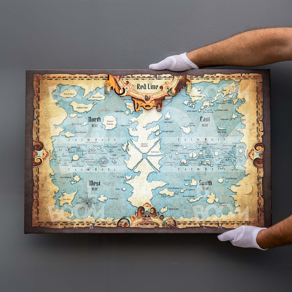 The World Map in One Piece's Huge Realm, by The Promised Neverland  Merchandise Store