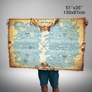Carte du monde en une pièce, carte du monde, carte du monde, toile parchemin, cadeau de table, cadeau anime, art mural, cadeau toile, fans de dessins animés, fanart image 5