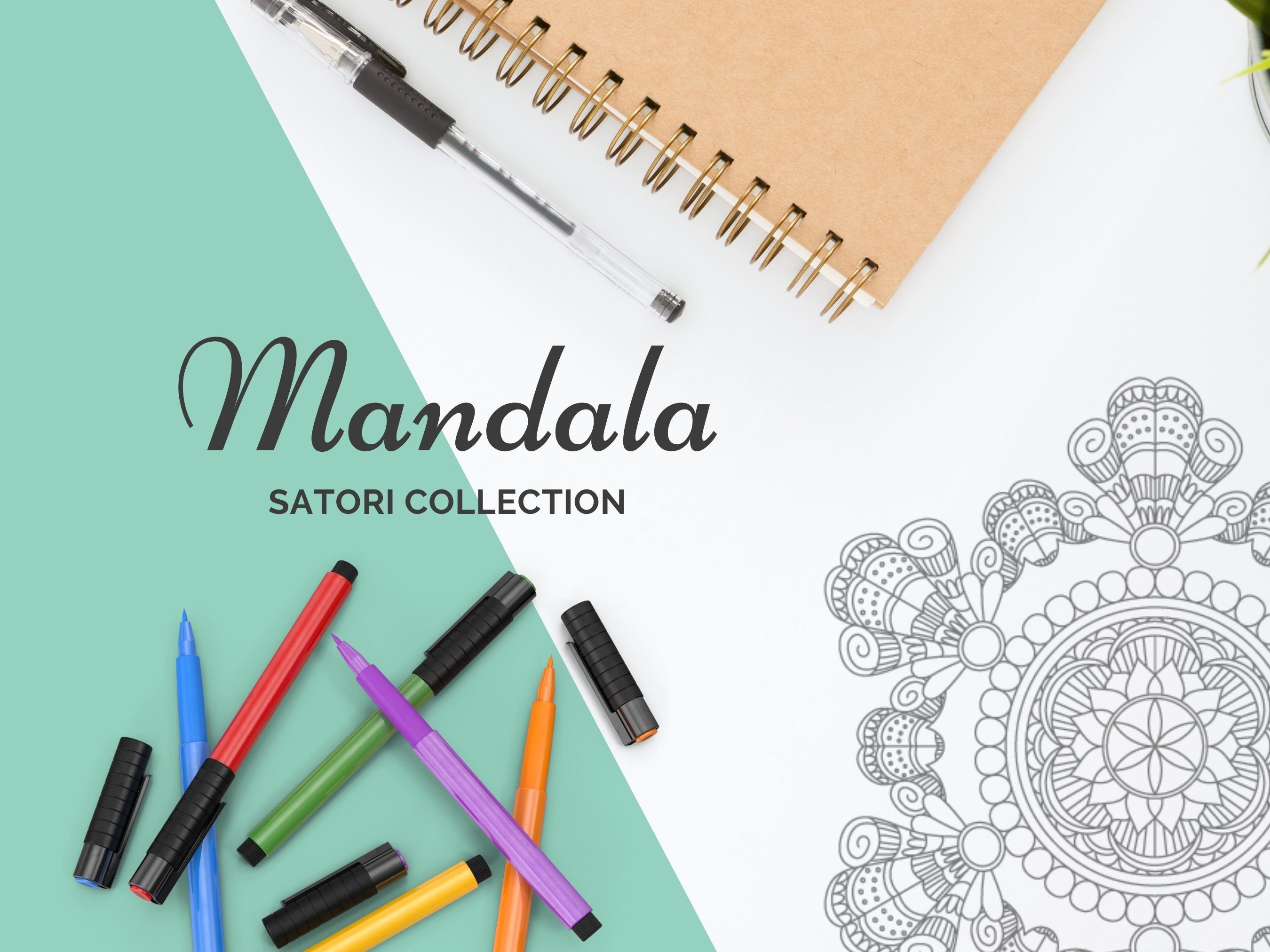 Mandala Coloring Book for Adult PDF 15 Pages to print and | Etsy