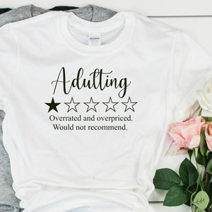 Svg per adulti/Non posso essere adulto oggi SVG/Citazione della mamma SVG & png Download istantaneo/Vita di mamma SVG/Mamma divertente SVG/Svg per adulti One Star/Cricut