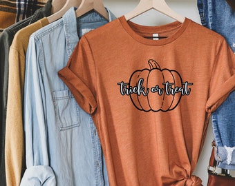 Truco o trato de calabaza (CAPAS) Descarga instantánea de archivo de corte / Otoño svg / Octubre svg / Halloween svg / Calabaza svg para Cricut y Silueta