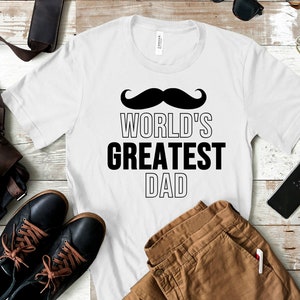 Words größter Papa / Schnurrbart SVG & PNG Sofortiger Download Ausgeschnittene Datei für Vatertag Silhouette und Cricut / durchdachte Geschenke für Papa