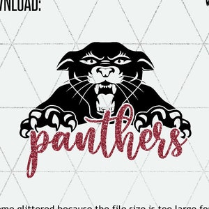 Panther SVG / Schule Maskottchen svg und png/Cut File Instant Download / Go Panther svg / Panther svg/School Pride svg für Cricut und Silhouette
