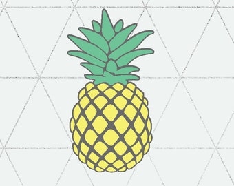 Pineapple SVG/ Pineapple Clipart /Pineapple Summer print SVG Instant Download / SVG Files, Cricut and Silhouette Cut Files svg png Fruit