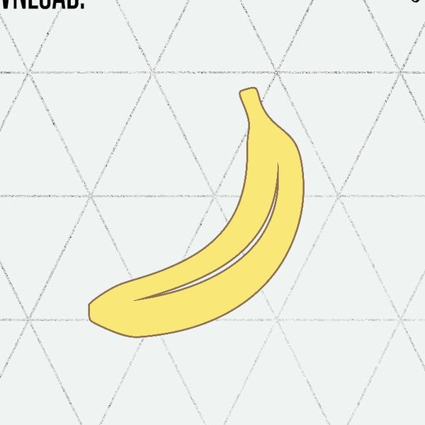 Banana SVG & PNG / Banana Clipart / Banana Summer print Fruit SVG Instant Download / Svg Files, Cricut and Silhouette Cut Files svg png jpg