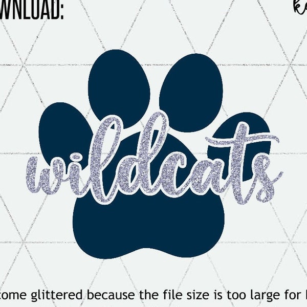 Wildcats SVG / School Mascot svg and png/ Cut File Instant Download / Go Cats svg/ School Pride SVG/ Svg for Cricut and Silhouette