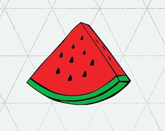 Watermelon SVG & PNG/ Watermelon Clipart / Fruit Summer print SVG Instant Download / svg Files, Cricut and Silhouette Cut Files svg png jpg
