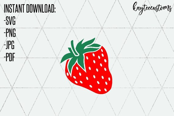 Strawberry svg vector art printable fruit png Strawberry clipart summer fruit clipart summer fruit svg vector clipart summer fruit svg