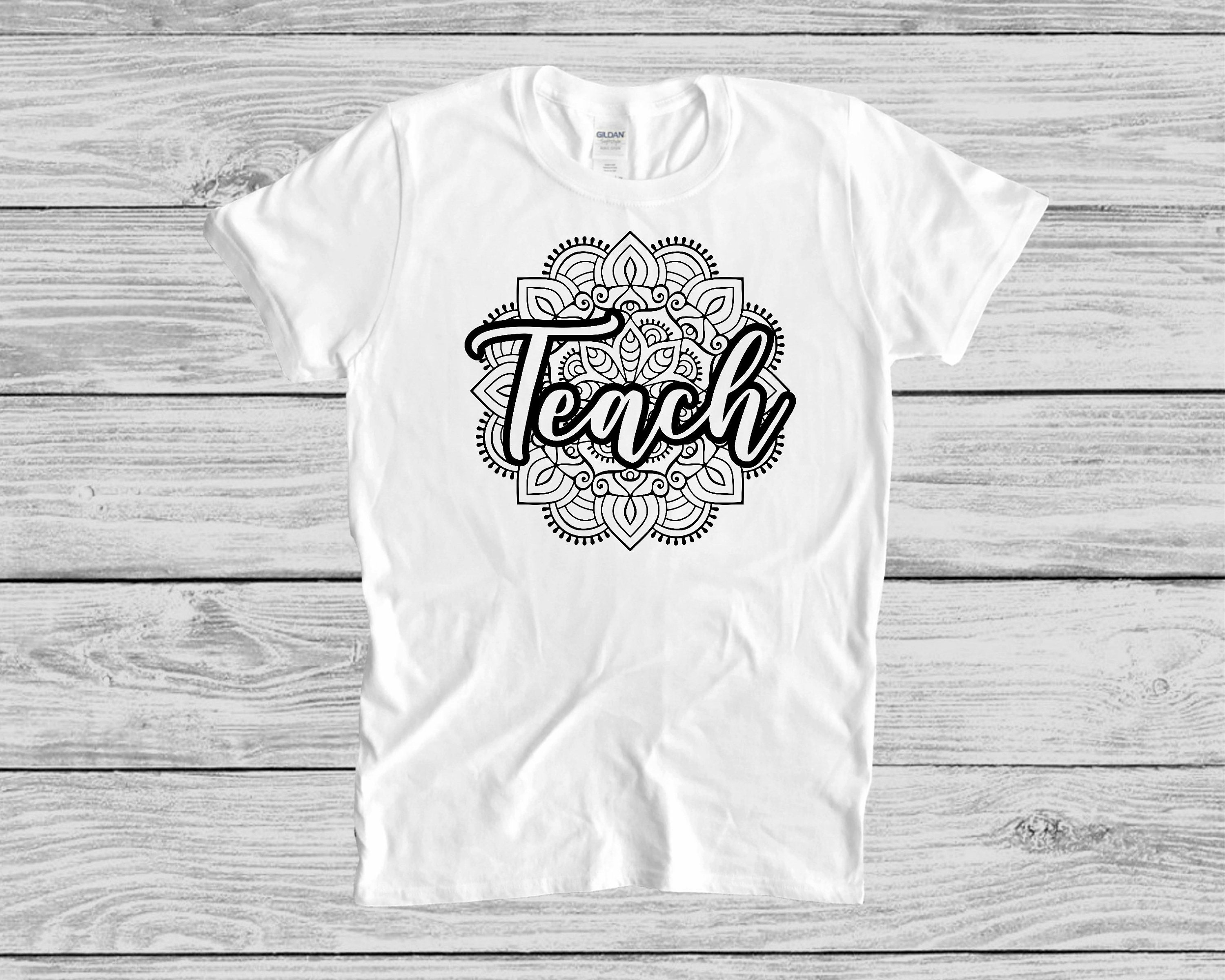 Download Teach Mandala SVG/ Teacher SVG & PNG Instant Download / | Etsy
