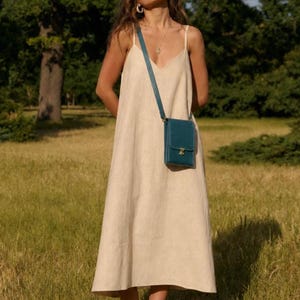 Leather Phone Bag: Crossbody Minimalist Phone Purse, Small EDC Pouch