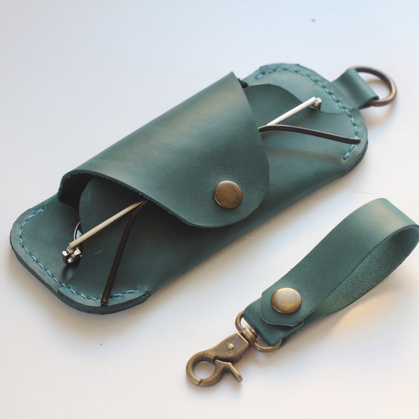 Leather Glasses Case,Blue Glasses Case,Leather Glasses Box,Glasses Case,Gift Glasses Case,Eyeglass Case,Soft Glasses Case,Slim Glasses Case