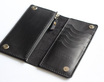 Long wallet, Slim wallet, Leather Wallet Woman, Wallet women, Mens long wallet, Long handmade wallet