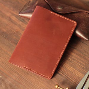 Leather Passport Cover Handmade Travel Wallet Personalized Holder Gift