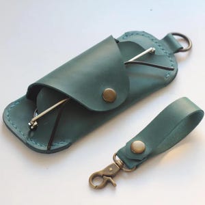 Custodia per occhiali in pelle fatta a mano: portaocchiali sottile