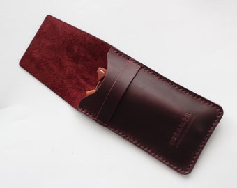 Leather glasses case,Marsala leather Glasses case,Leather Glasses Box,Case for glasses,Leather pencil case,Gift glasses case,Eyeglass Case