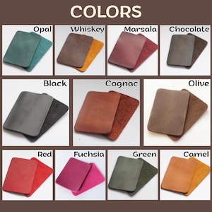 Slim Leather Crossbody Phone Bag: Personalized Minimalist Cell Phone Purse image 7