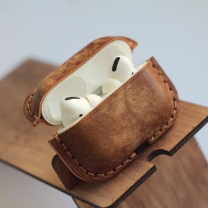 Custodia per Airpod 4 in pelle, custodia per Airpod Pro originale, accessori Apple personalizzati, regalo unico per Apple, custodia per Airpod in pelle personalizzata.