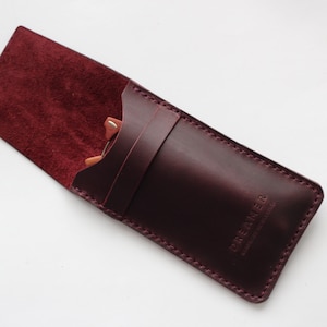 Custodia per occhiali sottile in pelle, porta occhiali da sole fatto a mano, custodia per occhiali da lettura, custodia per occhiali in pelle di alta qualità, idea regalo, custodia elegante