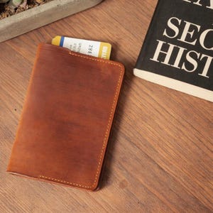 Personalisierte Leder Passport Cover: Schlanke Dokumentenhalter Leder Reisezubehör