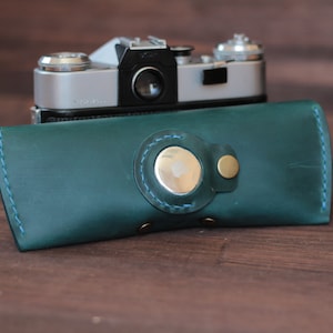 Brillenkoker met Airtag-houder Leren zonnebrillentas met Airtag-brillendoos Custom Case Airtag Gepersonaliseerde slanke houder voor bril