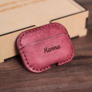Leather AirPods Case Personalized AirPods Pro 2 Leather AirPods 3 & 4 Case Custom AirPod Case Christmas Gift for Her AirPod Pro Cover