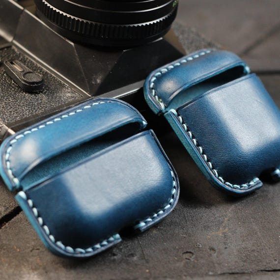 Personalized Leather Airpods Case: Monogrammed Custom Airpod Cover