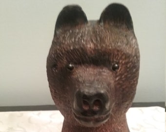 Wood carved Black Bear